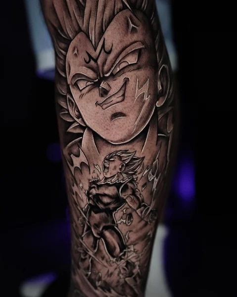 Tatuaje de William Martz: Vegeta
